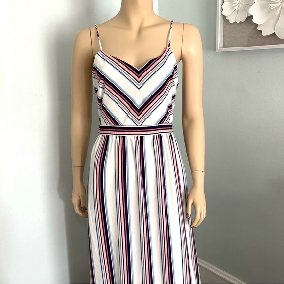 Charles Henry Dresses & Skirts - Charles Henry Nordstrom‎ striped maxi slip dress size small